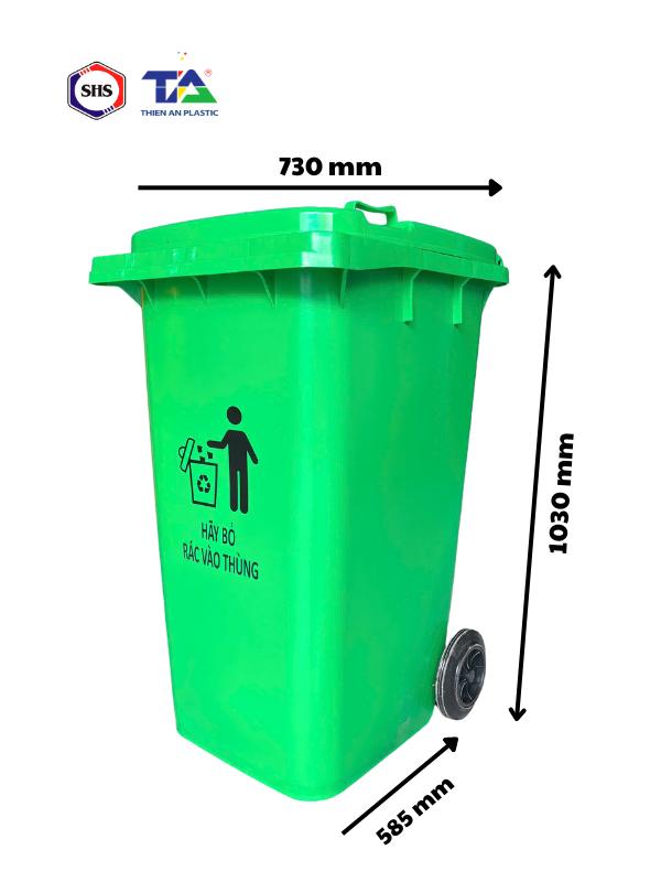 Bảng báo giá thùng rác nhựa công cộng