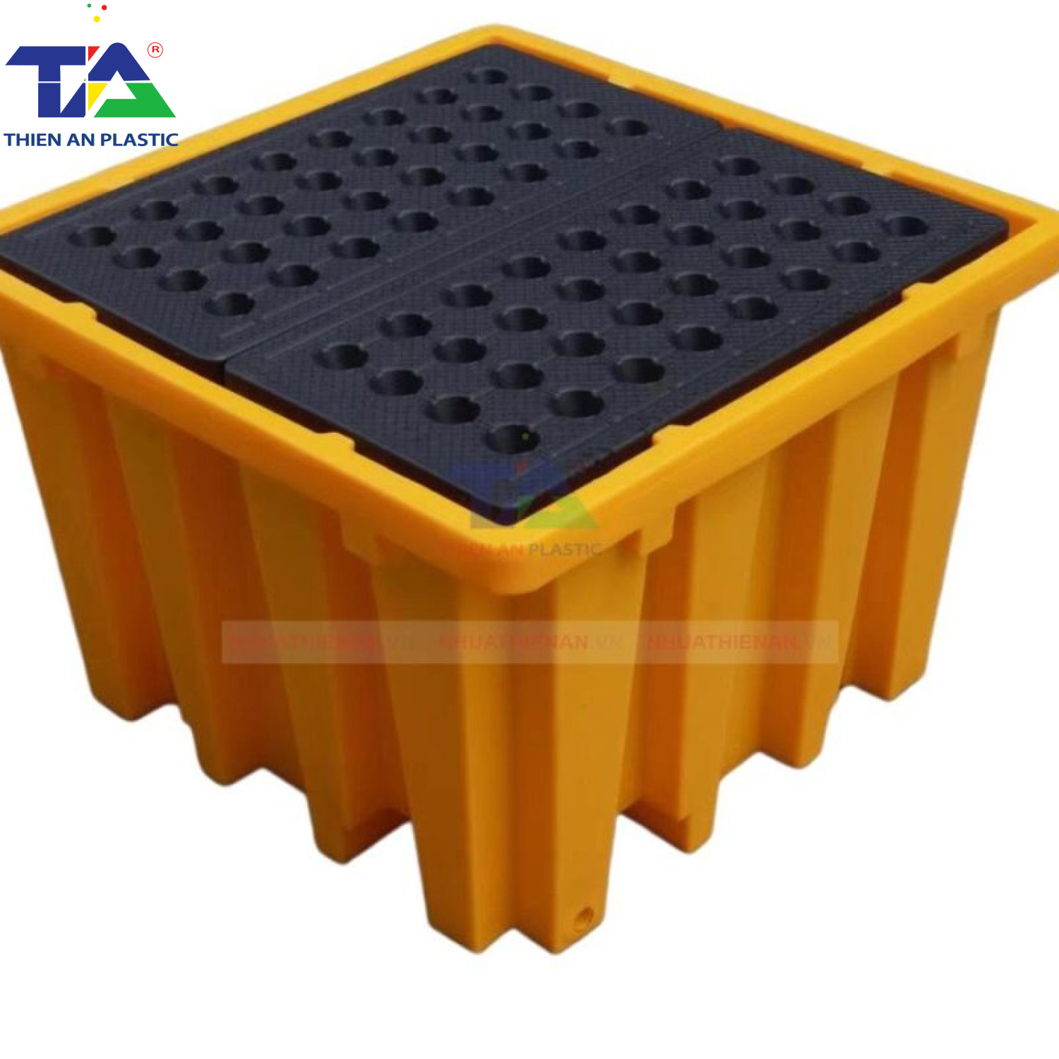 Pallet Nhựa Chống Tràn IBC (KT: 1380 x 1380 x 900mm)