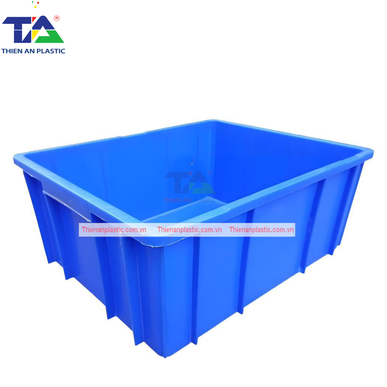 Thùng Nhựa Đặc B10 (KT: 495 x 395 x 235mm)