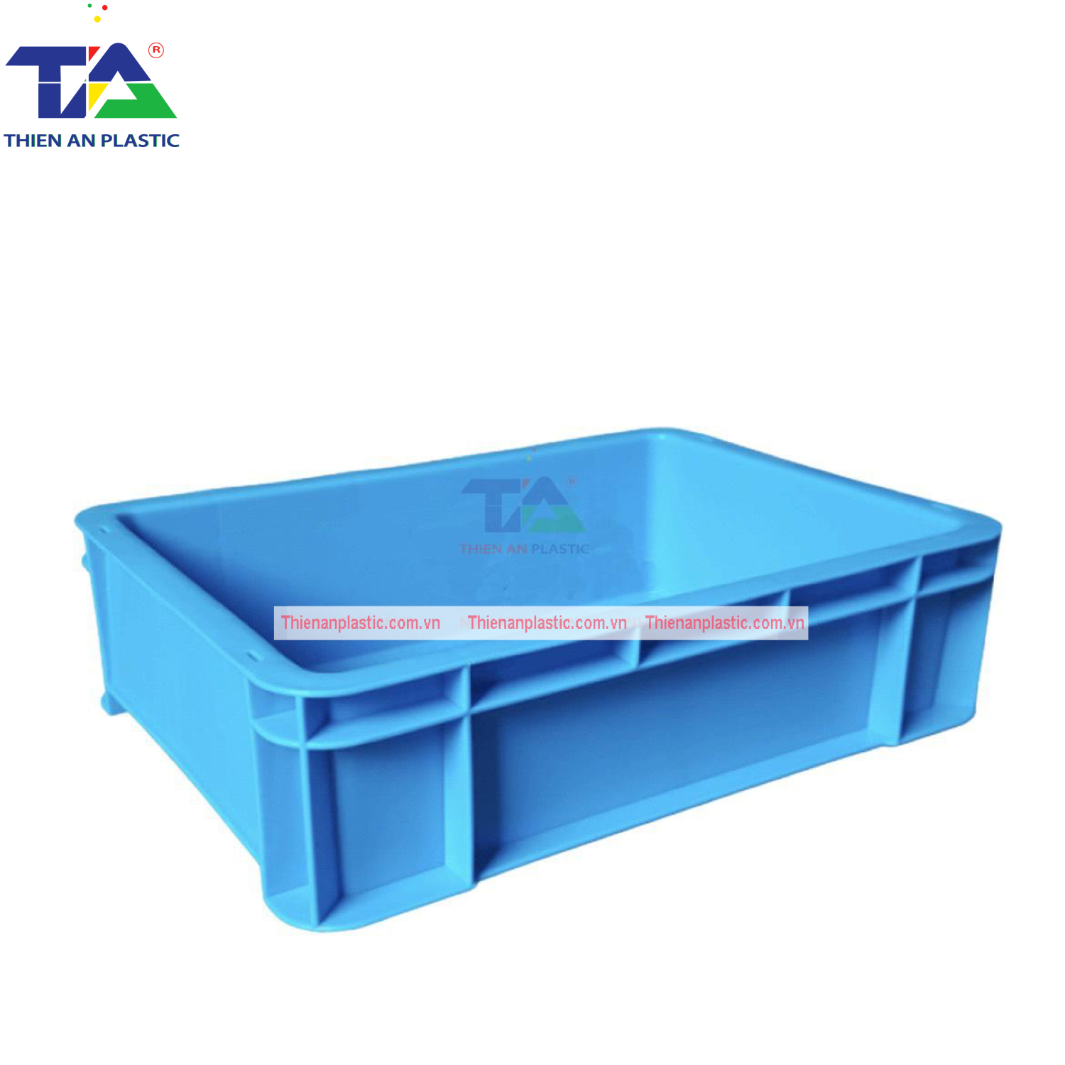 Thùng Nhựa Đặc B12 (KT: 350 x 253.5 x 100mm)