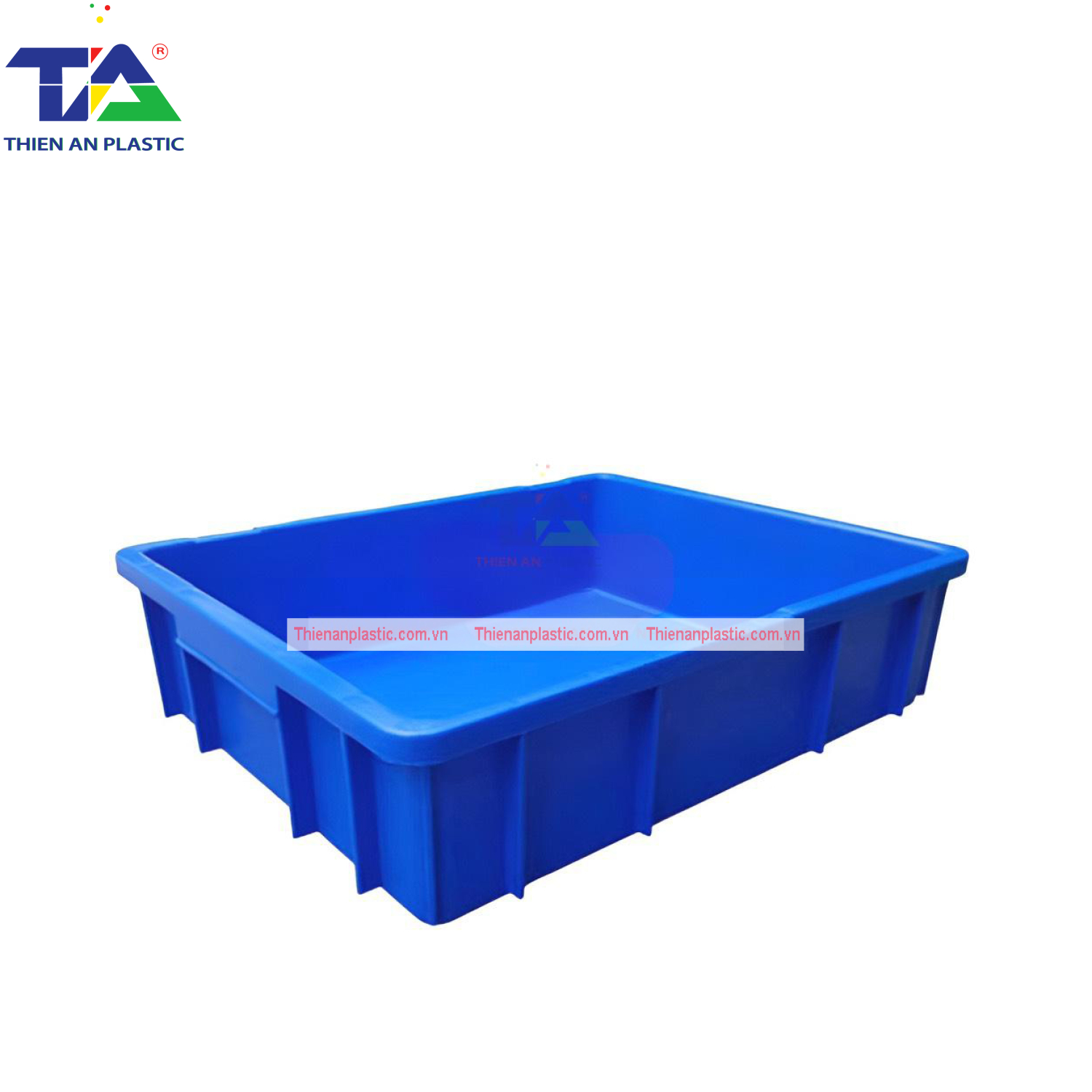 Thùng Nhựa Đặc B9 (KT: 495 x 395 x 115mm)