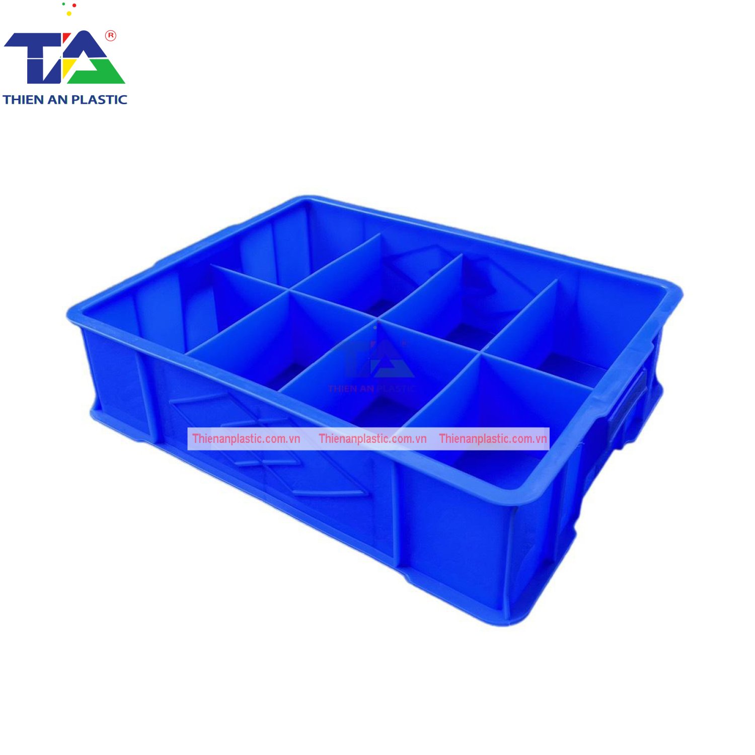 Thùng Nhựa Chia Ngăn TA-08 (KT: 455 x 345 x 110mm)