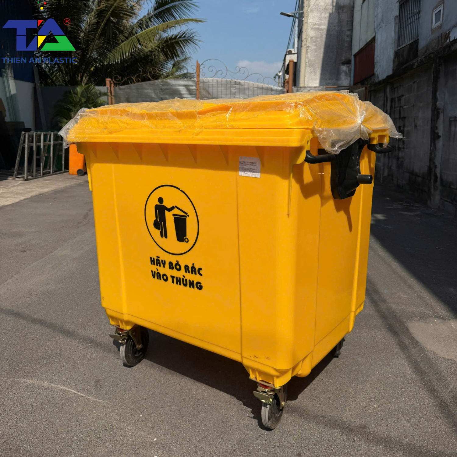 Thùng Rác Y Tế 1100 Lít (1360 x 1060 x 1370mm)