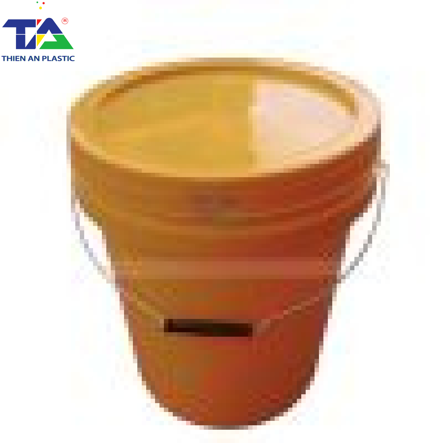 Thùng (Xô Nhựa) 18 Lít Màu Vàng (KT: Ø310 x 345 mm)