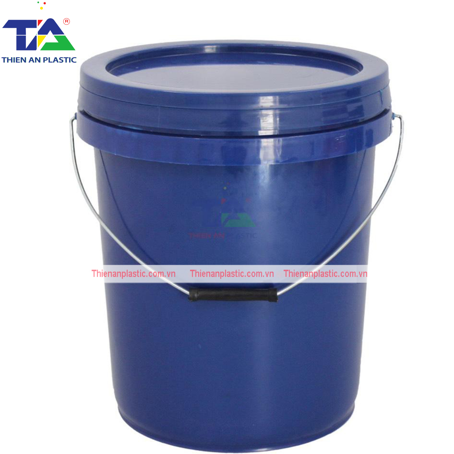 Thùng (Xô Nhựa) 18 Lít Màu Xanh (KT: Ø310 x 345 mm)