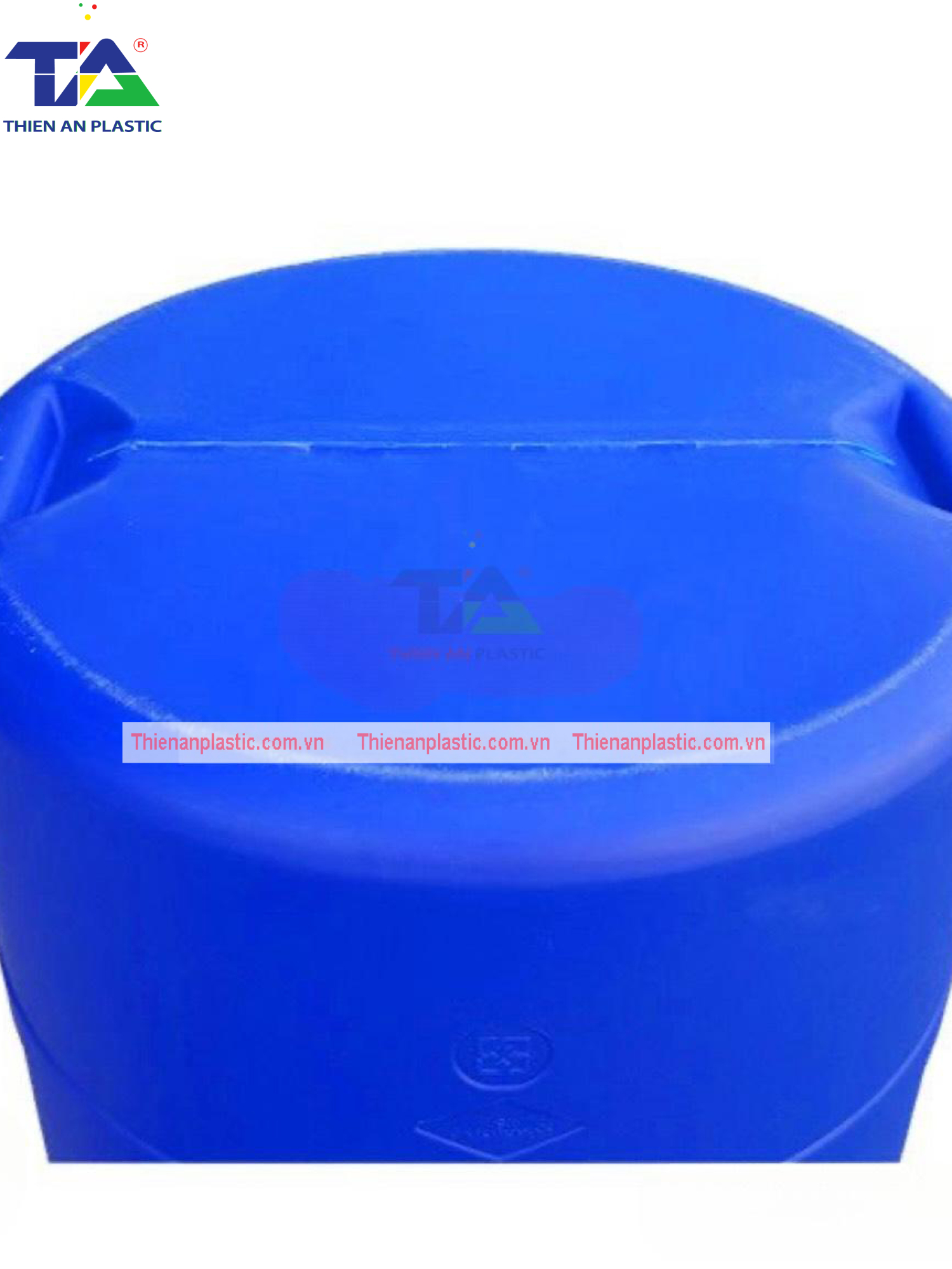 Thùng Phuy Nhựa 220 Lít Nắp Nhỏ (KT: Ø585 x H935 mm)