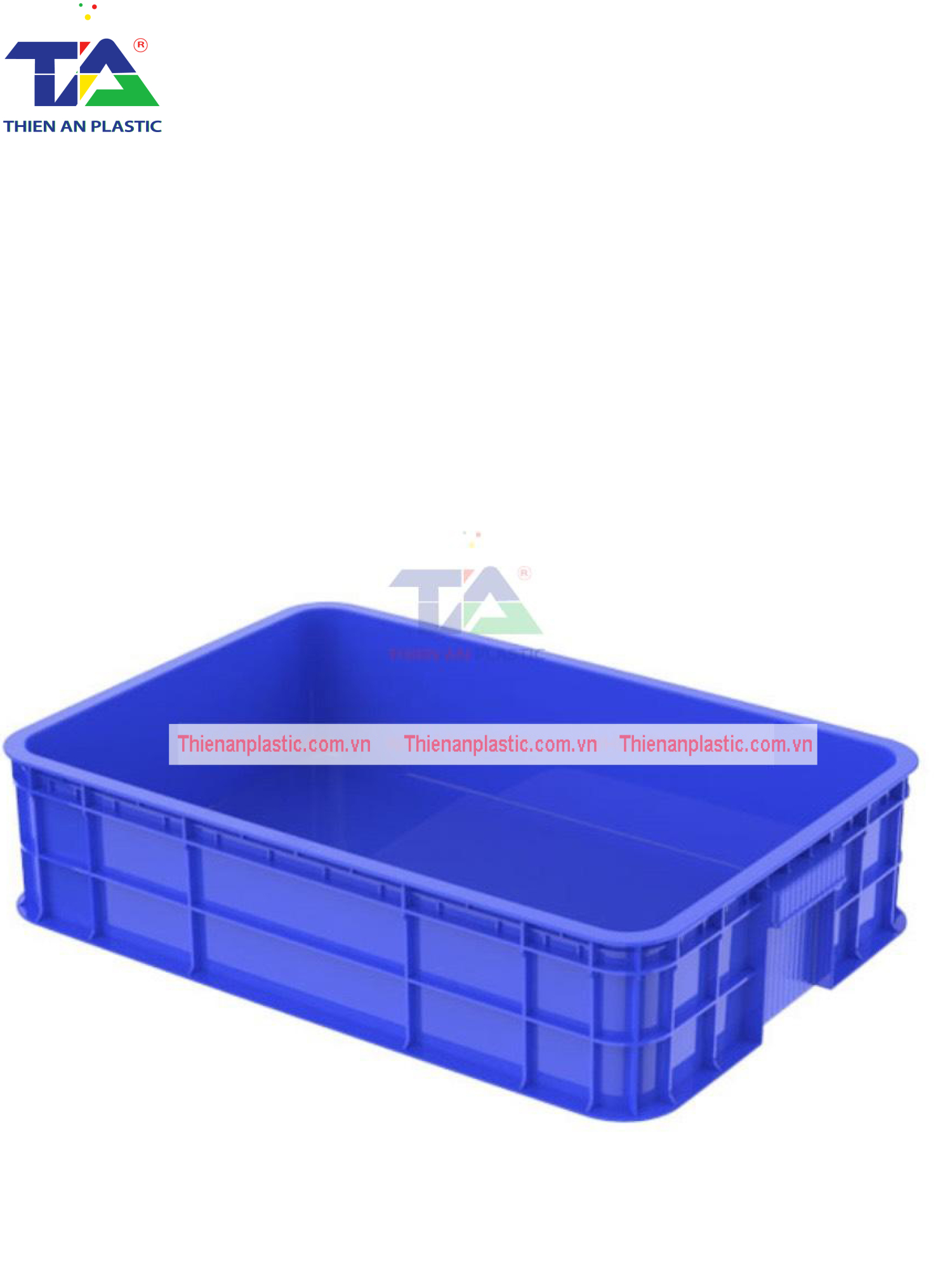 Thùng Nhựa HS007 (KT: 610 x 420 x 150mm)