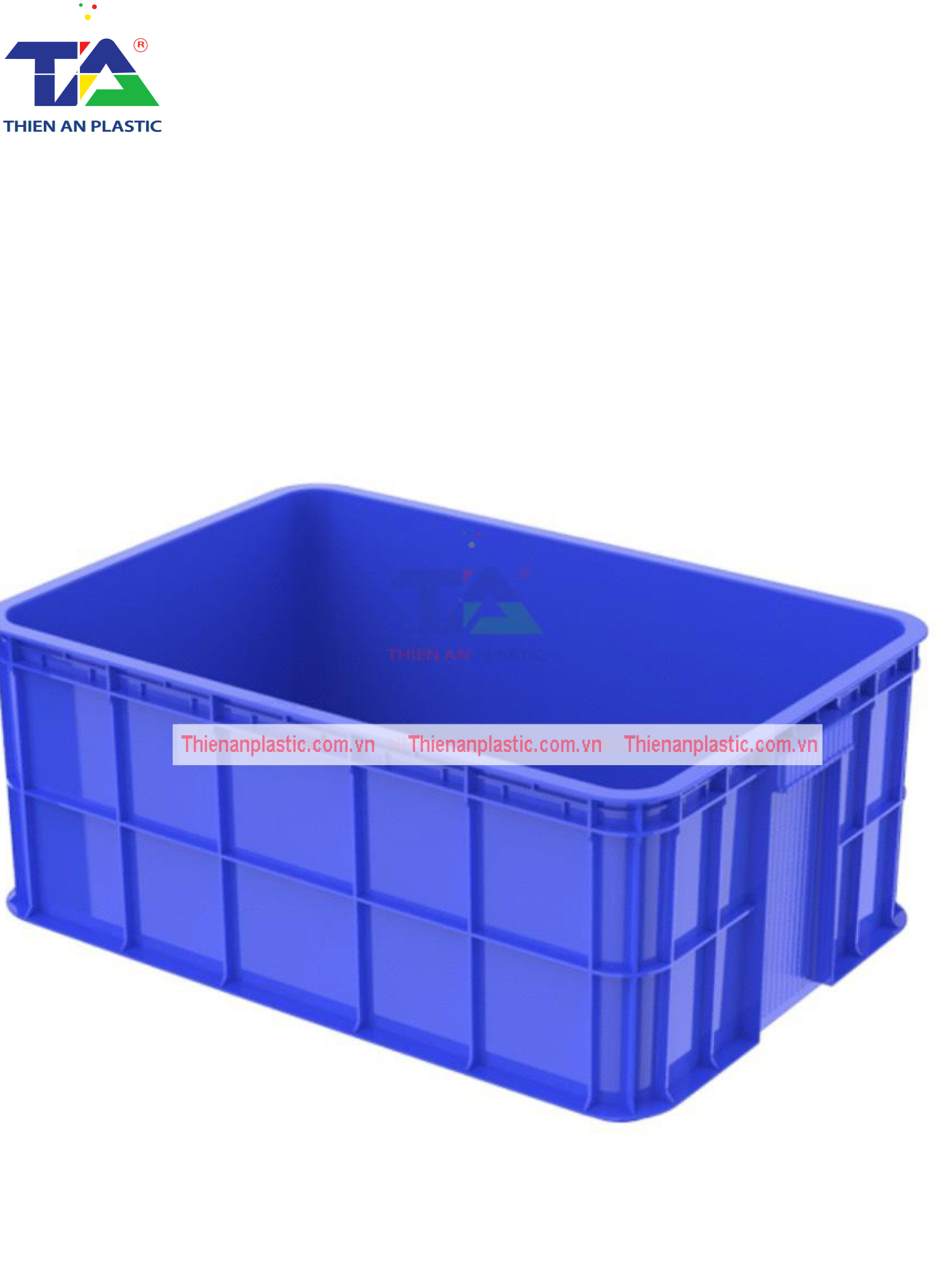 Thùng Nhựa HS 017 (KT: 610 x 420 x 250mm)