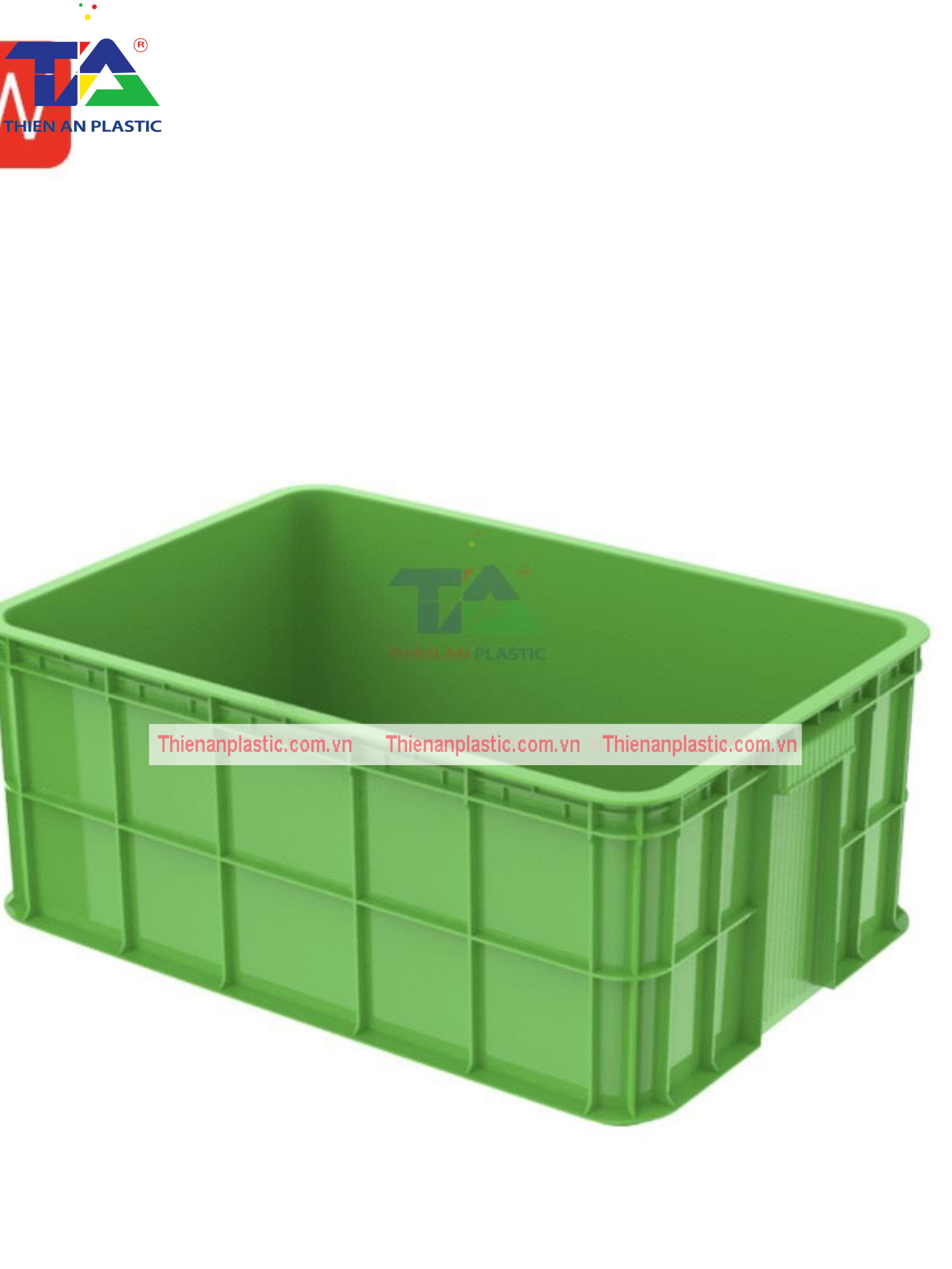 Thùng Nhựa HS 017 (KT: 610 x 420 x 250mm)