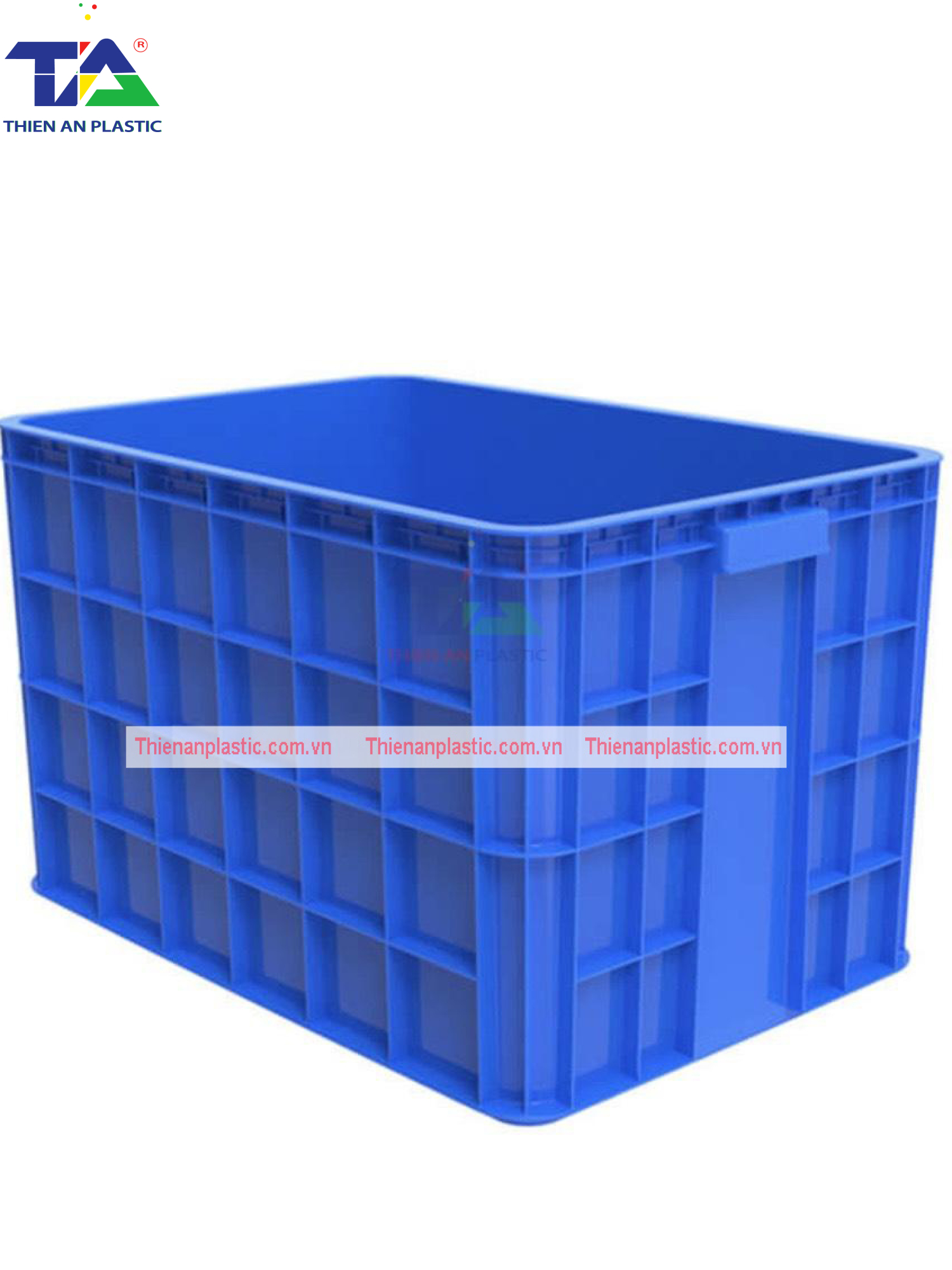 Thùng Nhựa HS 026 (KT: 610 x 420 x 390mm)