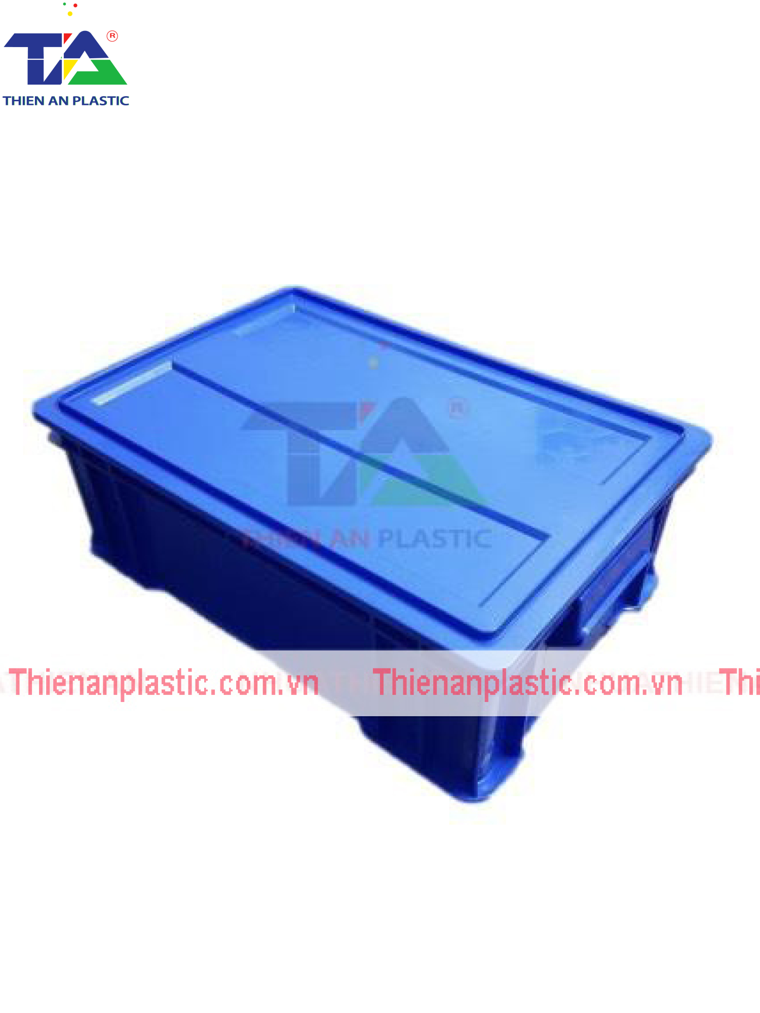 Thùng Nhựa Đặc B4 (KT: 510 x 340 x 170mm)