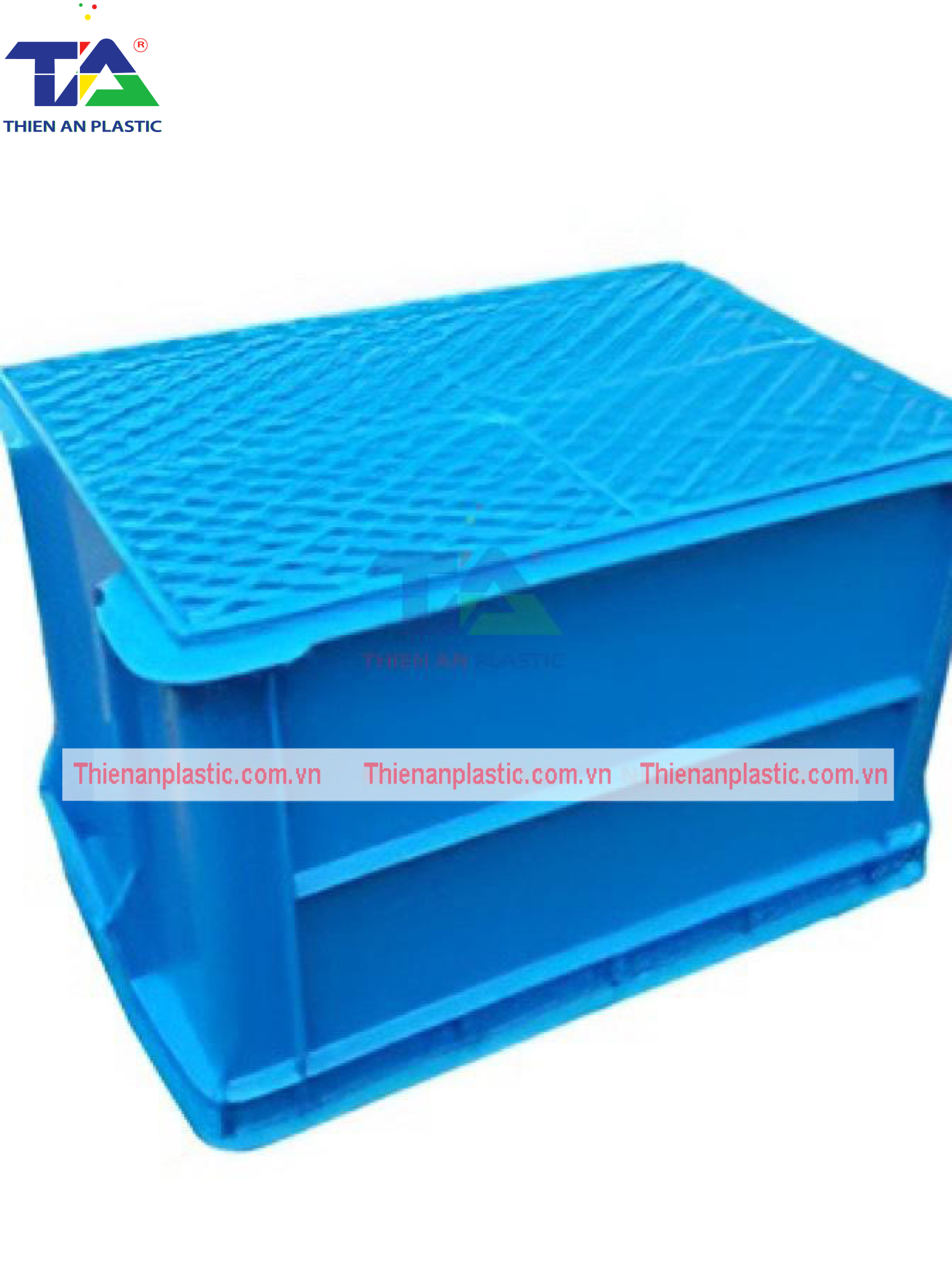 Thùng Nhựa Đặc B6 (KT: 438 x 293 x 252mm)