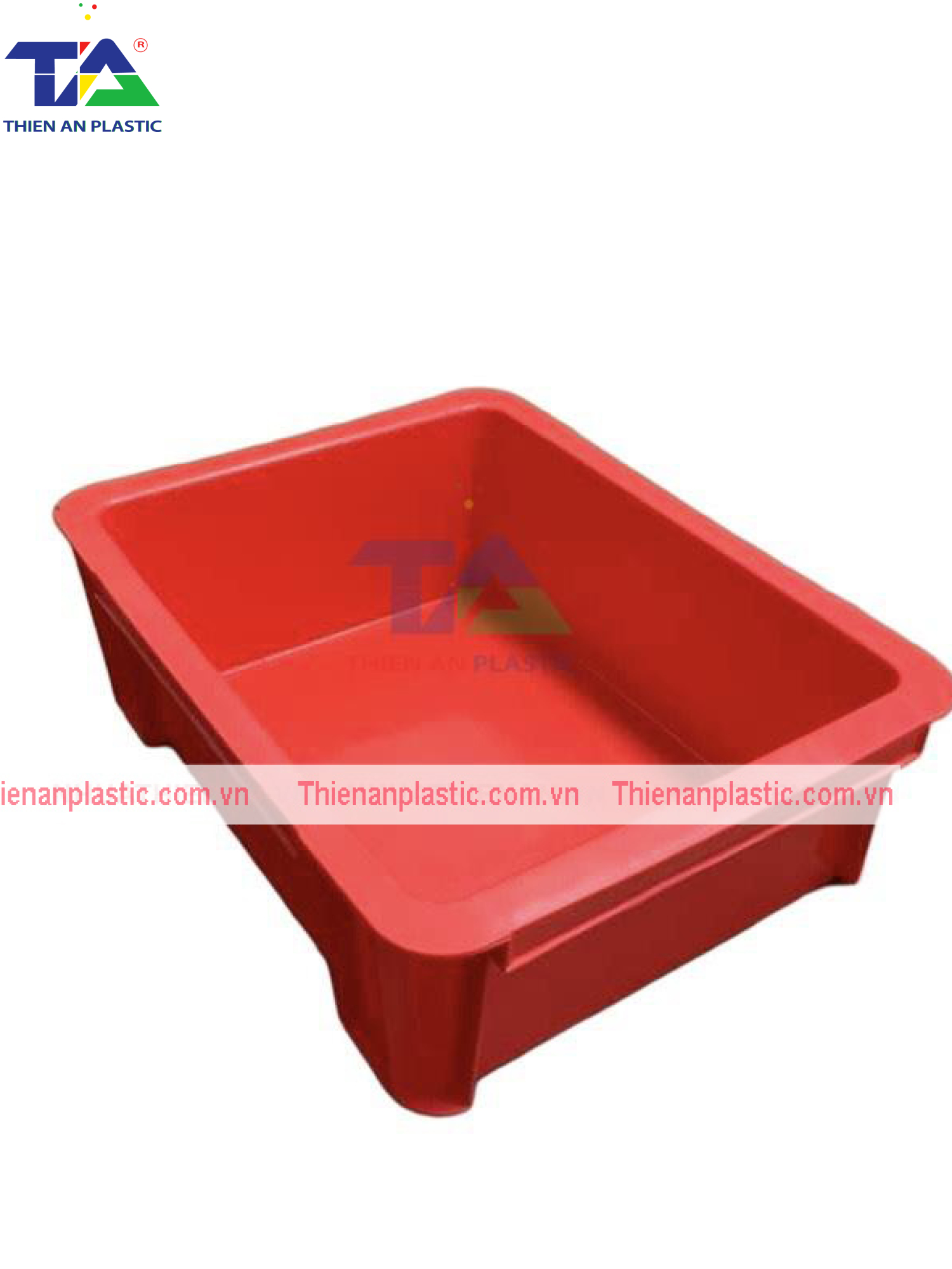 Thùng Nhựa Đặc B7 (KT: 370 x 280 x 125mm)