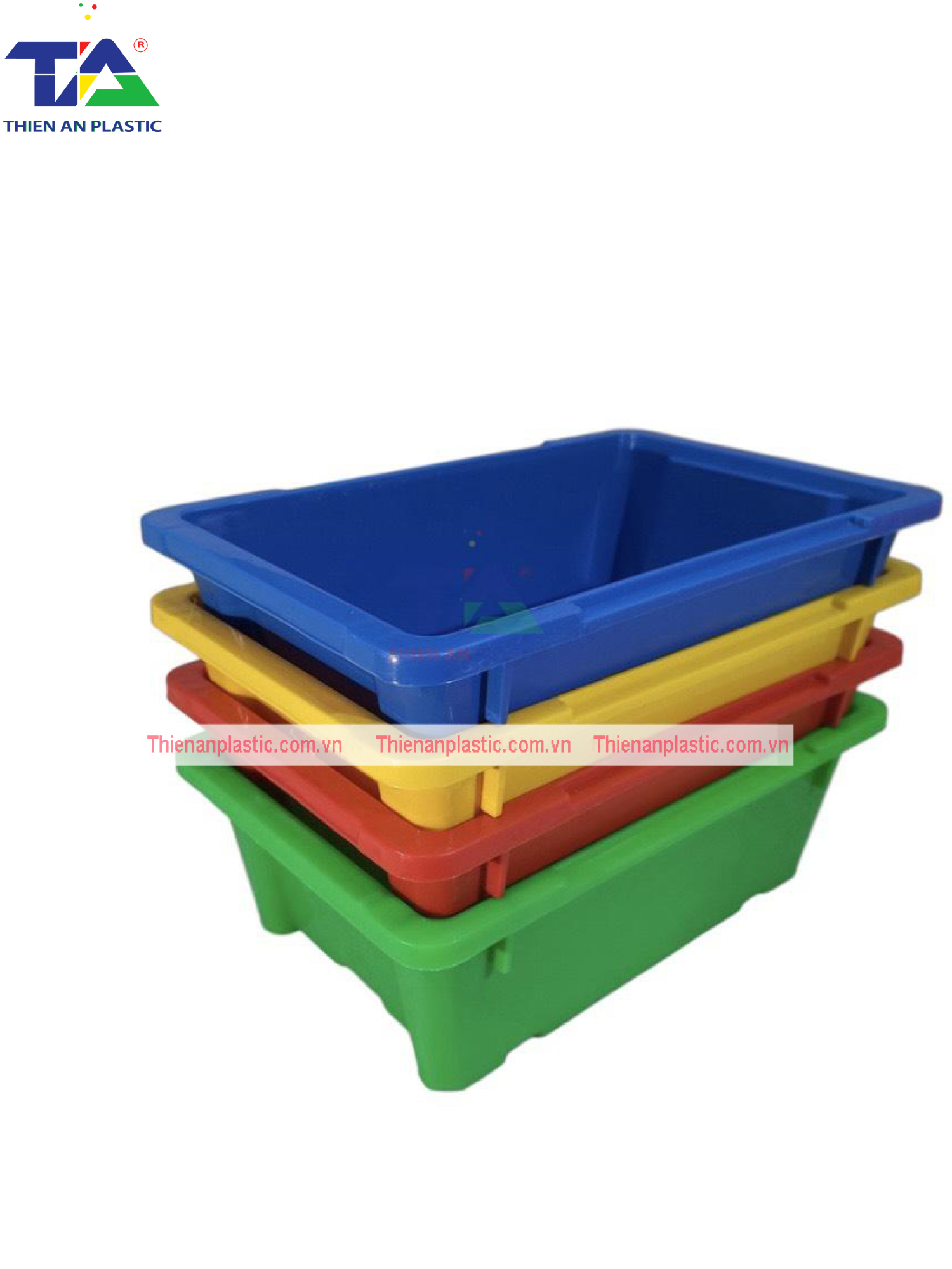 Thùng Nhựa Đặc A4 (KT: 235 x 150 x 80mm)