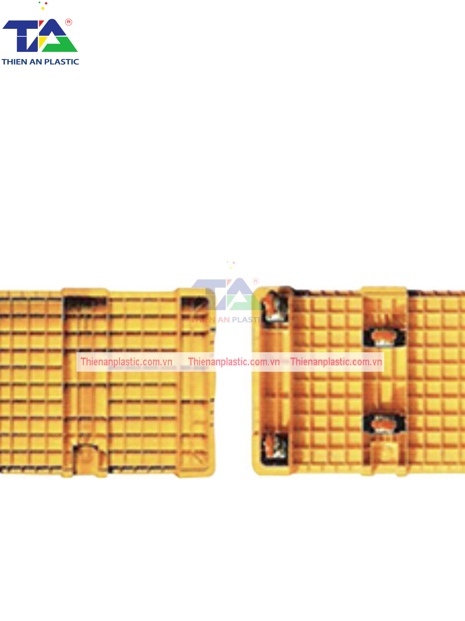 Thùng Nhựa Đặc NJB 1000 (KT: 1670 x 1210 x 730mm)