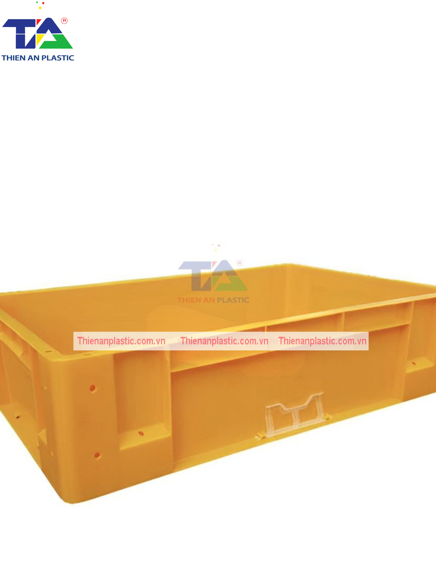 Thùng Nhựa Đặc NTC (KT: 765 x 482 x 200mm)