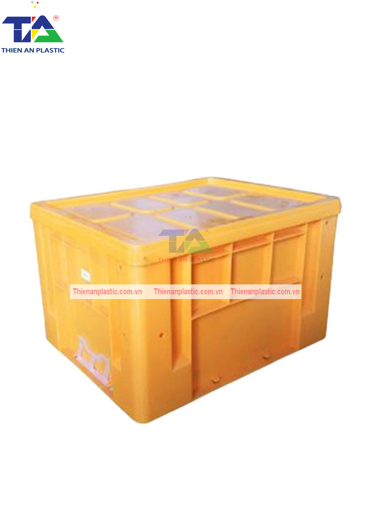 Thùng Nhựa Đặc NTC 433 (KT: 480 x 380 x 295mm)