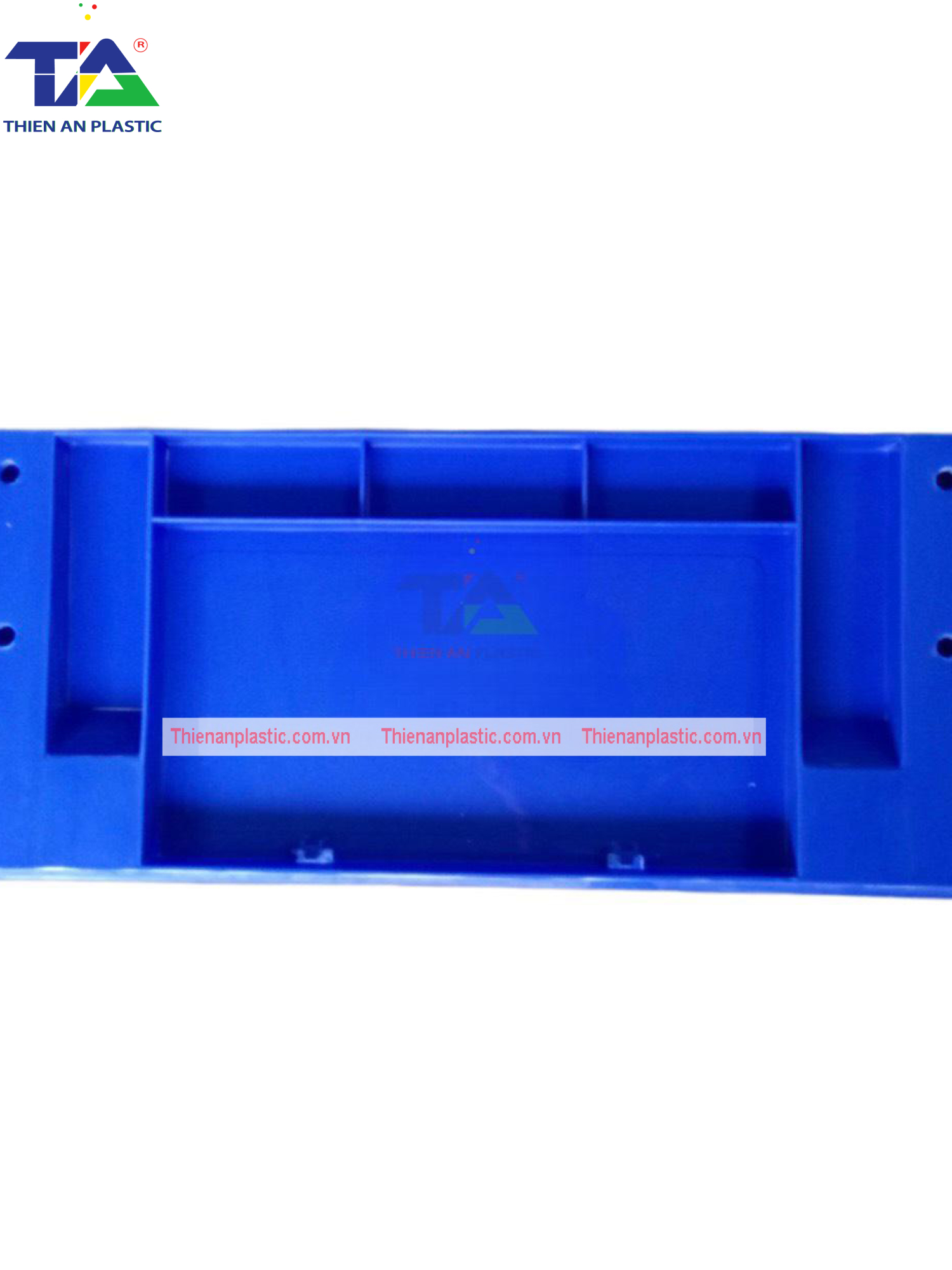 Thùng Nhựa Đặc NTC 532 (KT: 480 x 380 x 200mm)