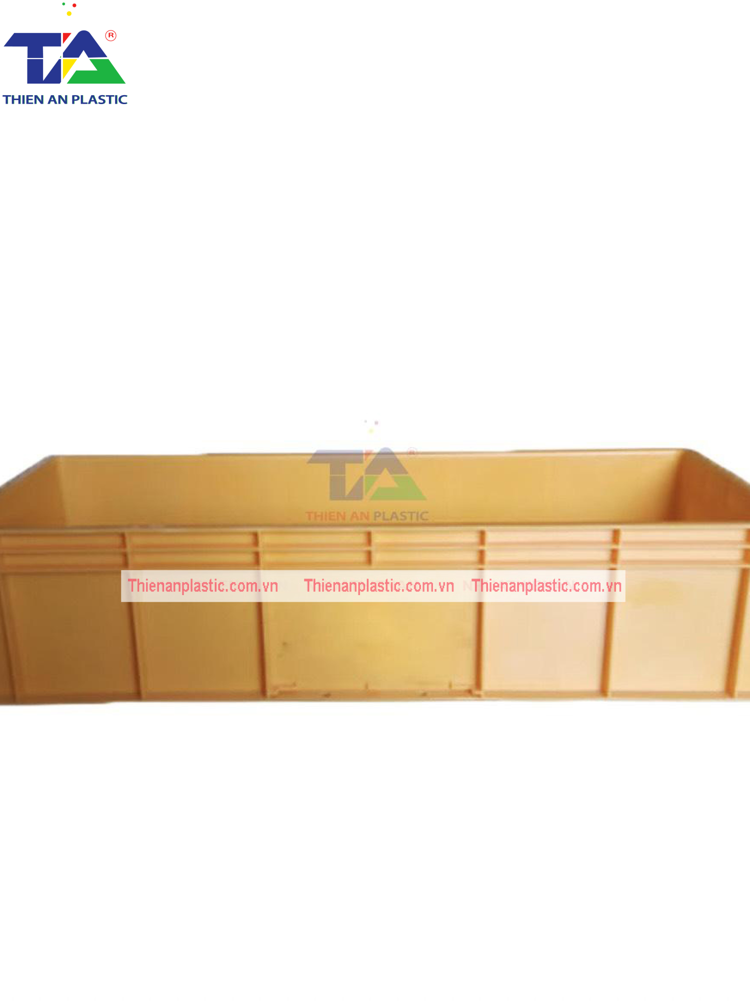 Thùng Nhựa Đặc NTC 831 (KT: 838 x 335 x 195mm)