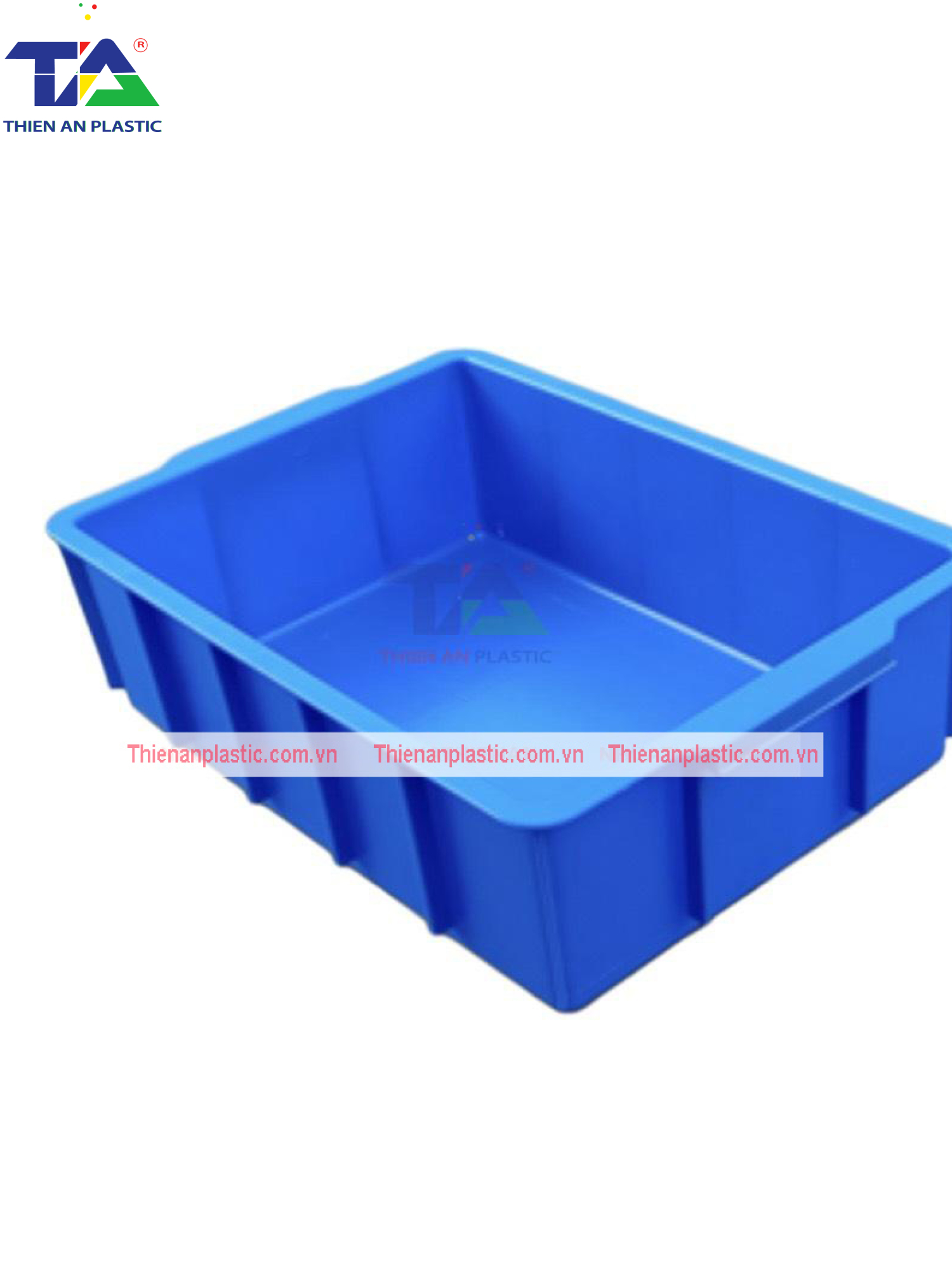 Thùng Nhựa Đặc YM003 (KT: 455 x 305 x 125mm)