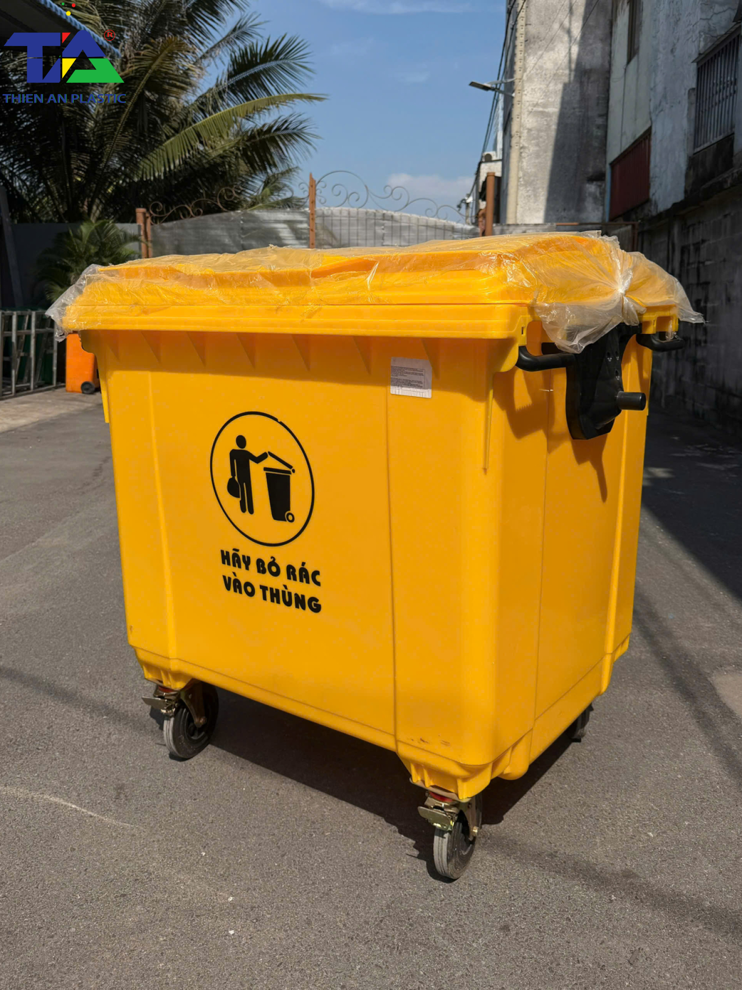 Thùng Rác Công Cộng 1100 Lít (1360 x 1060 x 1370mm)