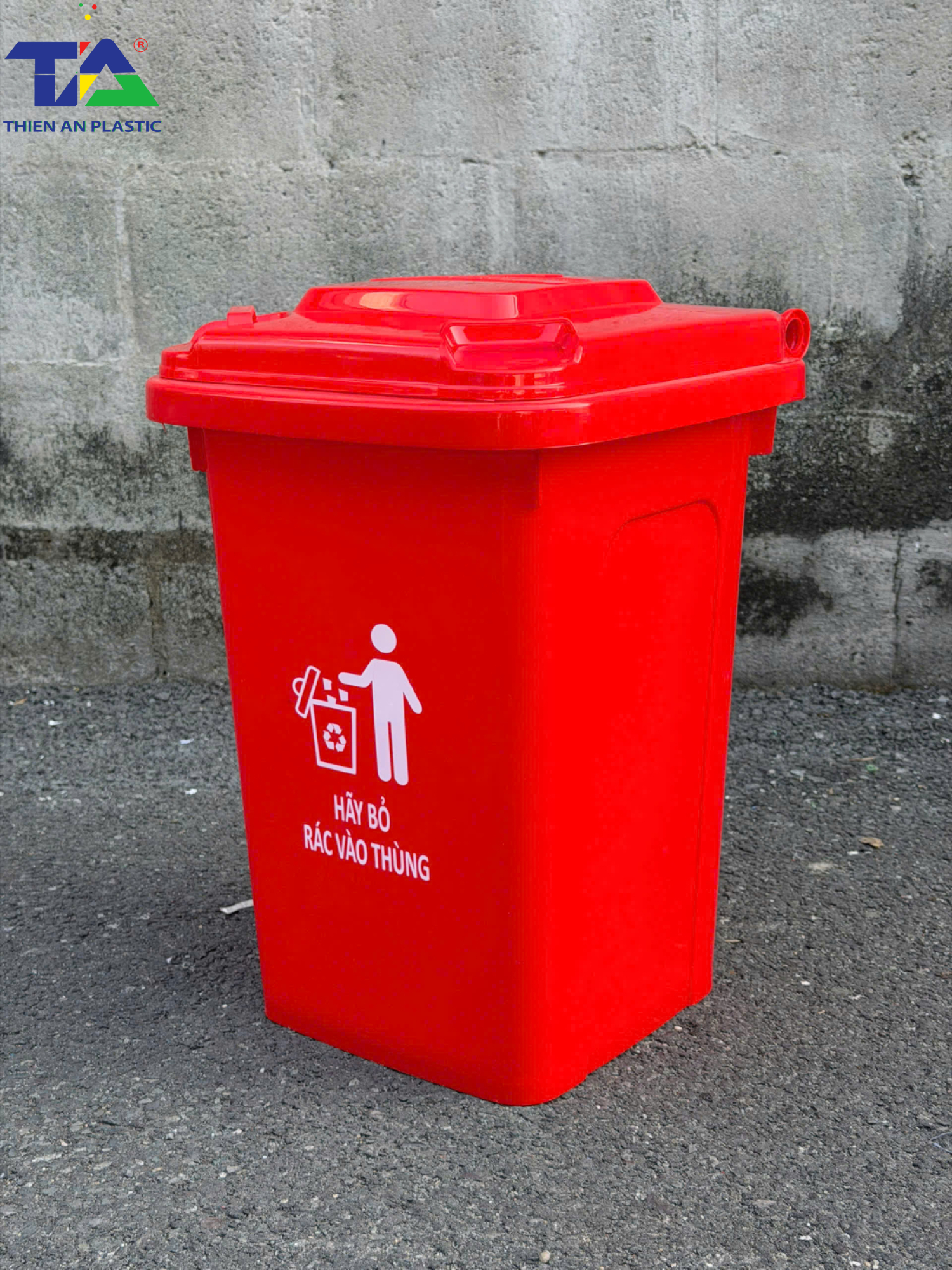Thùng Rác Công Cộng 30 Lít (KT: 380 x 350 x 520mm)