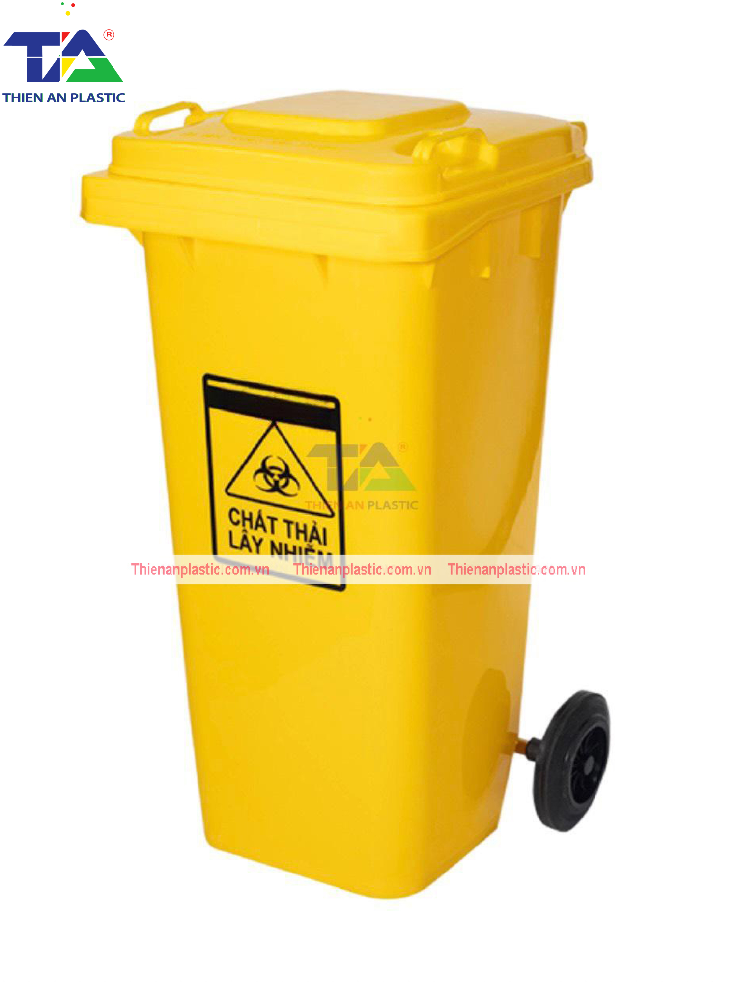 Thùng Rác Y Tế 240 Lít (KT: 730 x 585 x 1050mm)