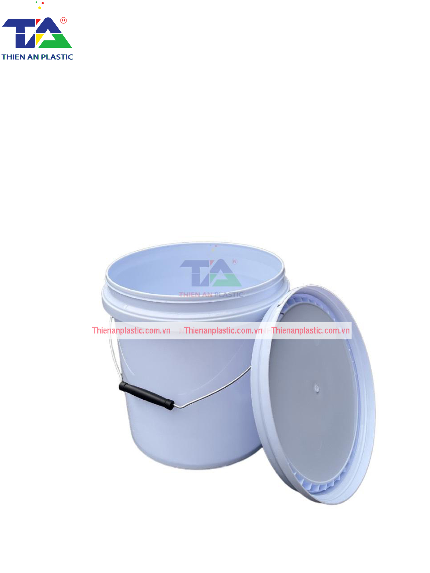 Thùng (Xô Nhựa) 10 Lít (KT: Ø255 x 265 mm)