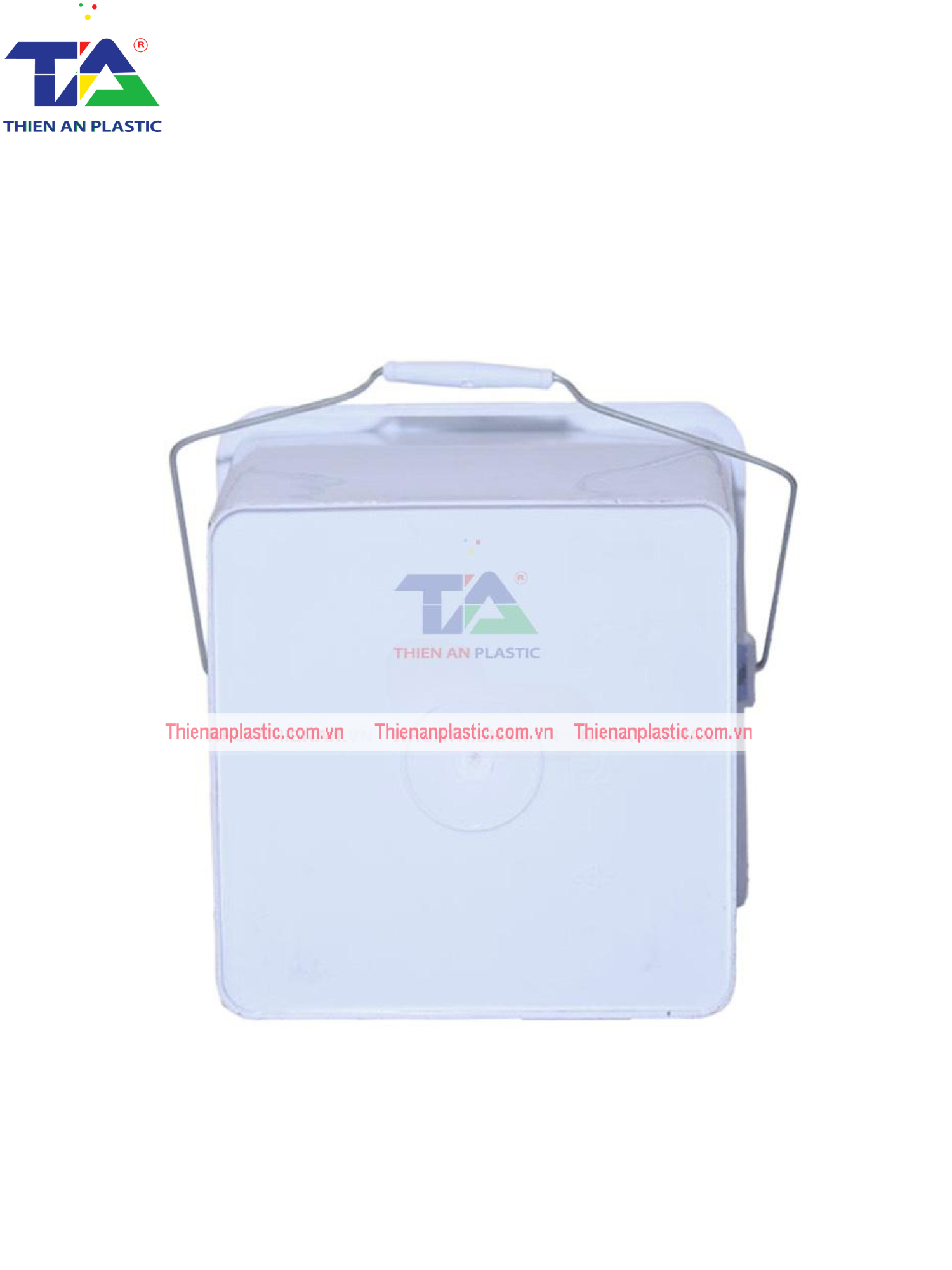 Thùng (Xô Nhựa Vuông) 18 Lít (KT: 280 x 280 x 323 mm)