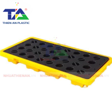 Pallet Nhựa Chống Tràn 2 Phuy Thấp