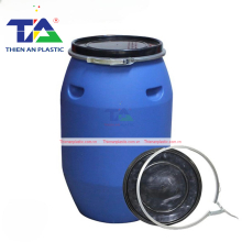 Thùng Phuy Nhựa 120 Lít Đai Sắt