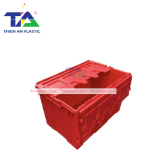 Thùng Nhựa Có Nắp Màu Đỏ