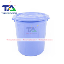 Thùng Nhựa Tròn Có Nắp 120L