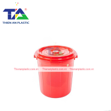 Thùng Nhựa Tròn Có Nắp 25L