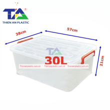 Thùng Nhựa Chữ Nhật Có Nắp 30 lít