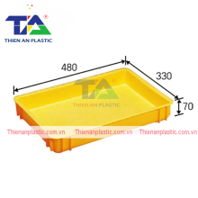 Thùng Nhựa Đặc NMP 302 (KT: 483 x 333 x 70mm)