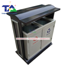 Thùng Rác Ngoài Trời 2 Ngăn