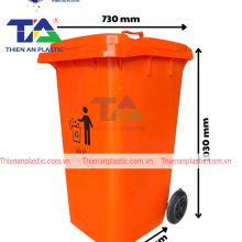 Thùng Rác Nhựa 240 Lít