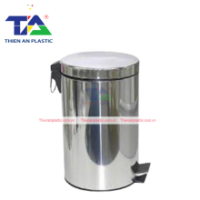 Thùng Rác Inox Đạp Chân Tròn 5 Lít