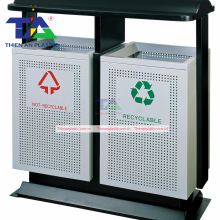 Thùng Rác Ngoài Trời 2 Ngăn TA