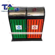 Thùng Rác Phân Loại 2 Ngăn