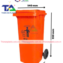 Thùng Rác Nhựa 120 Lít