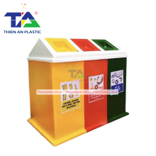 Thùng Rác Phân Loại 3 Ngăn Composite (1100 x 620 x 900mm)