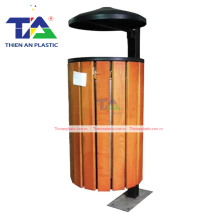 Thùng Rác Treo Đơn Giả Gỗ