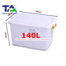 Thùng Chữ Nhật Bằng Nhựa 140 Lít