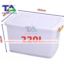 Thùng Nhựa Có Nắp 220 Lít