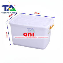 Thùng Nhựa Chữ Nhật Có Nắp 90 Lít