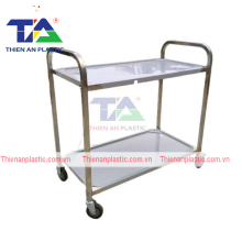Xe Đẩy Hàng Inox 2 Tầng