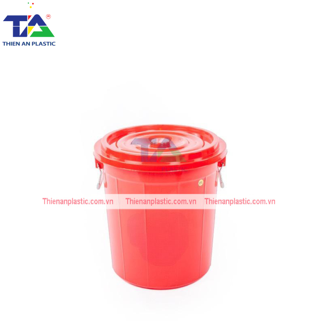 Thùng Nhựa Tròn Có Nắp 120L