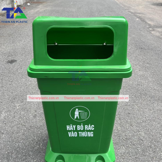 Thùng Rác Nhựa Nắp Hở 90 Lít